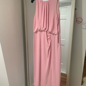 Zara Soft Pink Midi Dress